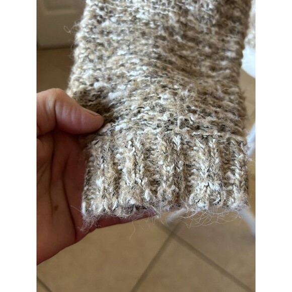 Le Chois Womens Sweater Medium Light Brown Pullover Round Neck Long Sleeves - Picture 6 of 15